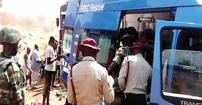 Nine dead, 17 injured in Katsina bus-trailer collision on Saturday