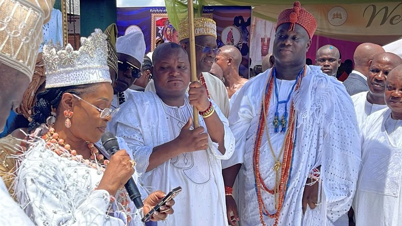 Obasanjo, Makinde Attend Amosun’s Wife’s Yeye Moremi Oodua Installation in Ile-Ife