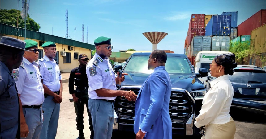 Nigeria Customs hands over stolen luxury cars from Canada at Lagos port