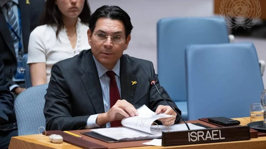 Hezbollah drone displayed at UN by Israeli envoy Danny Danon