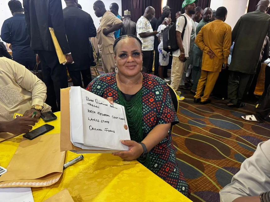 Ikeja Constituency Race Heats Up As Olufunke Hassan Files Reps Nomination in Abuja