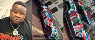 Cubana Chiefpriest Sparks Reactions As He Unveils Campaign-Themed Luxury Vehicles For Tinubu