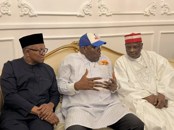 Peter Obi, Rabiu Kwankwaso Receive NDC Membership Cards in Sunday Video
